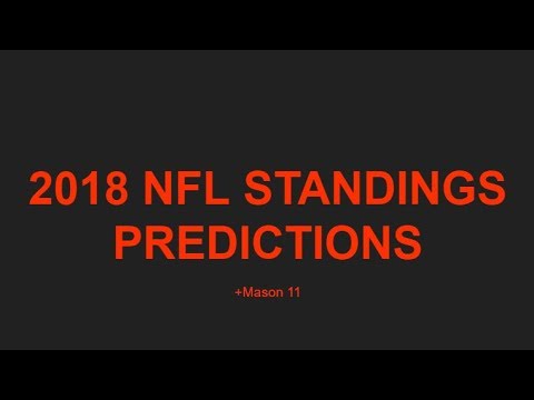 2018-19 NFL Standings Predictions