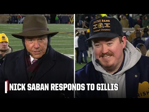 Nick Saban crafts perfect comeback to Shane Gillis&#039; joke 🤣 | College GameDay