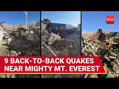 Tibet-Nepal Tragedy: 9 Earthquakes, 49 Aftershocks Wobble Mount Everest Area | Watch Videos