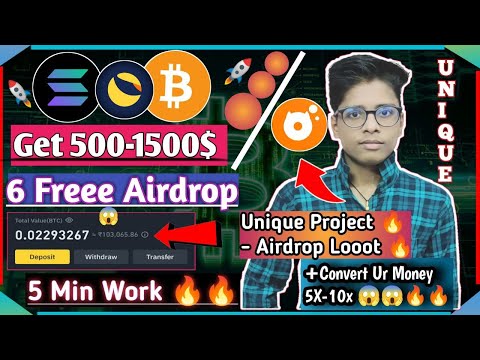 😱😱Get Free 500-1500$ | Crypto Free Airdrop| Earn Money Online | Make Money Online