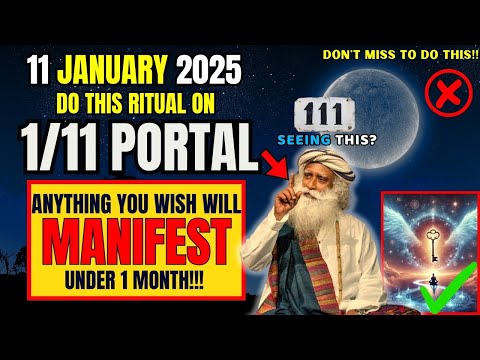 ✅Act Fast!! 1/11 PORTAL IS OPEN For Abundance &amp; Peaks Tomorrow!! Manifest Miracles &amp; Money💫