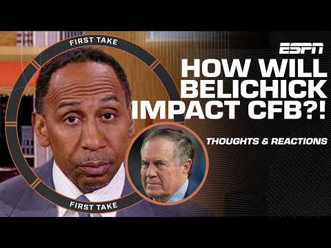 Stephen A. says UNC hiring Bill Belichick is &#039;BENEATH HIM&#039; 😳 How does this impact CFB?! | First Take