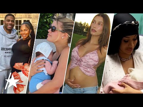 Hailey Bieber, Ashanti &amp; More Stars Who Welcomed Babies In 2024