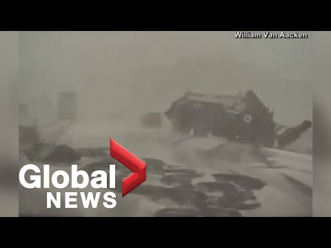 Spring snowstorm causes massive vehicular pileup in Wisconsin