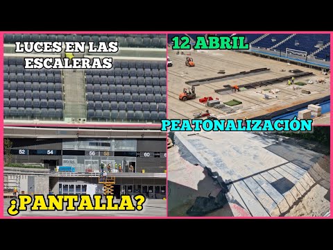 💥 ASÍ AVANZAN las OBRAS del estadio SANTIAGO BERNABEU (12 abril 2024)