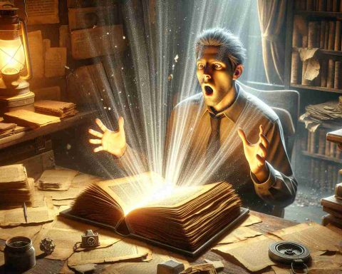 Realistic high definition illustration of a scene symbolizing a shocking discovery. This could be represented by a forgotten, dusty cover of an old book being opened with powerful light emerging from it, illuminating a surprised researcher's face. Perhaps the room is filled with aging documents and artifacts, hinting the significant finding could potentially be life-altering or paradigm-shifting.