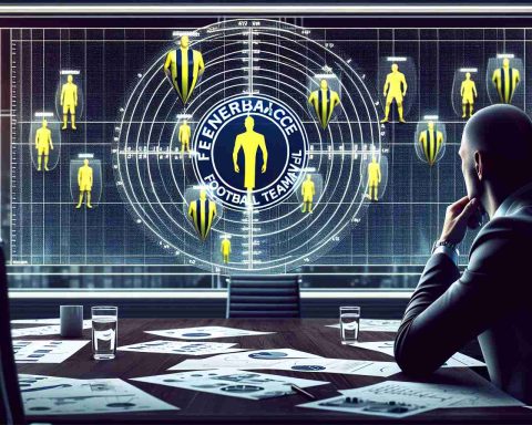 A high-definition, realistic image depicting a theoretical situation where a prominent Football manager is strategizing for Fenerbahce football team, contemplating a game-changing move. The setting is a boardroom filled with plans and charts. On the radar, there are placeholders for some big names in the sport world, though their identities remain a mystery. The focus is on the suspense and anticipation of planning these potential new acquisitions.