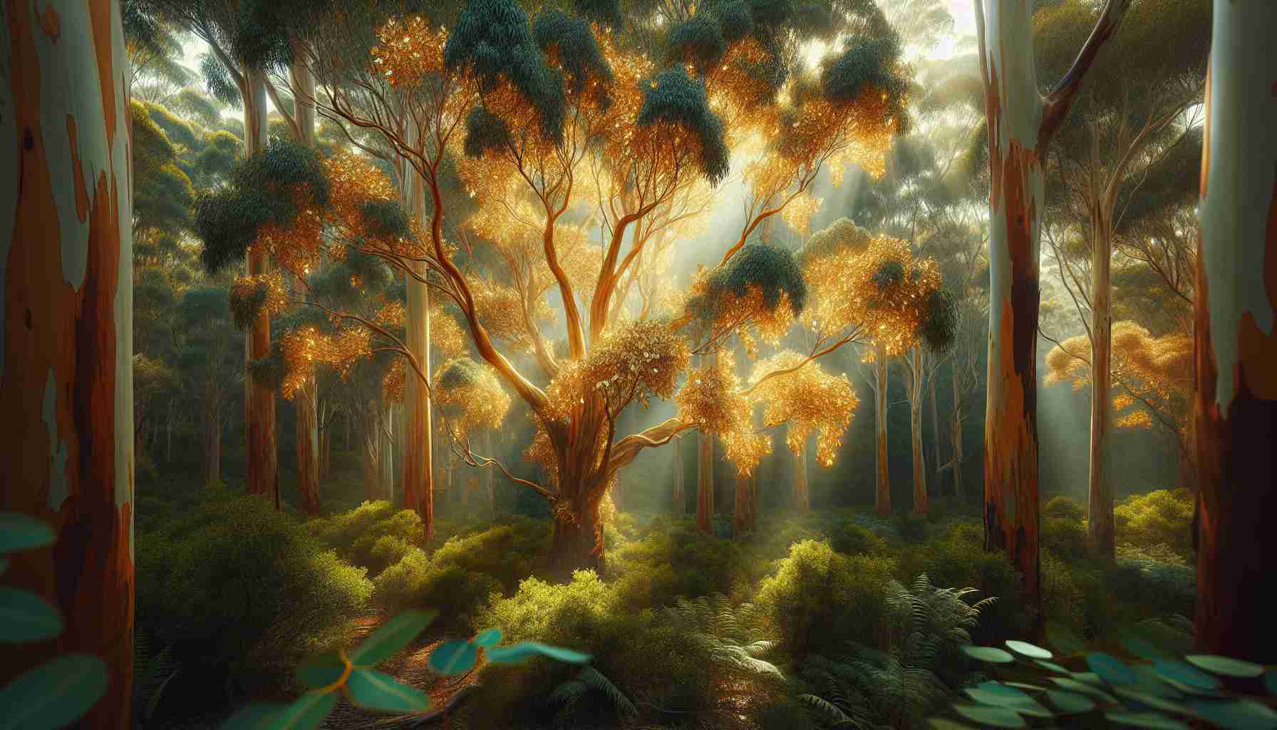 Gold in Nature's Canvas! Discover How Eucalyptus Trees Are Hiding a Treasure. 