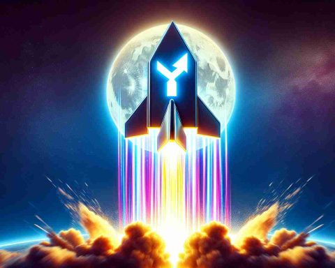 An extremely high-definition image showing the symbolic representation of cryptocurrency XRP's rise. The image showcases an upward arrow or a rocket launching into the sky, reflecting the momentum that's leading the cryptocurrency towards unprecedented gains. It has an urgency conveyed through the intensity and the vibrant colors of the scene.