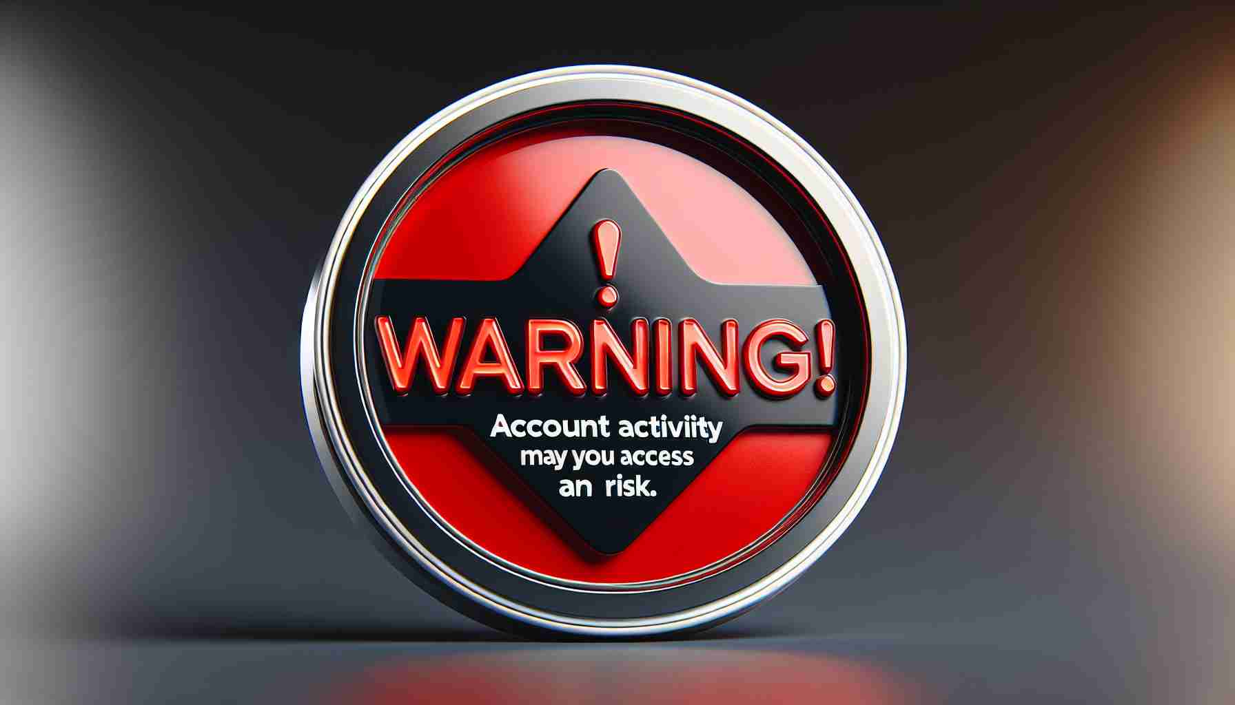 Warning! Account Activity May Put Your Access at Risk 