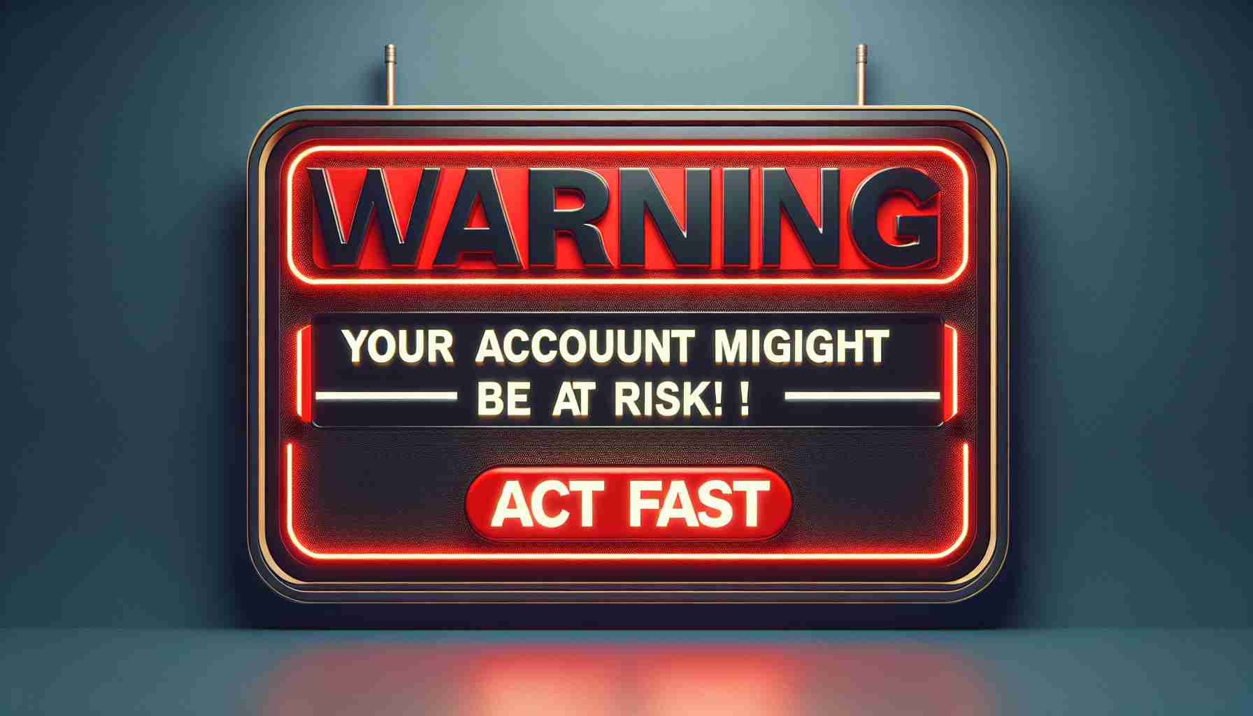 Warning: Your Account Might Be at Risk! Act Fast! 