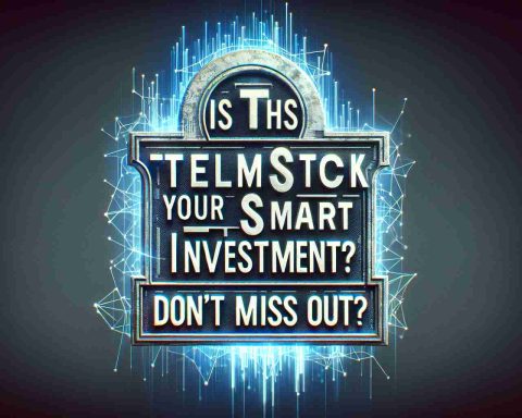 An HD photo realistically depicting a question written in large, bold text that asks, 'Is This Telecom Stock Your Next Smart Investment? Don't Miss Out'. The question is surrounded by an aura of intrigue and tension, creating a sense of urgency and importance.